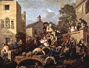 William Hogarth Der Triumphzug des Abgeordneten oil